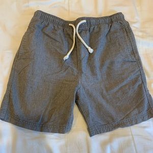 Pull and Bear Mens chambray drawstring dock shorts